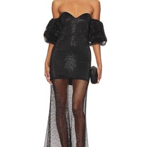 House of Harlow 1960 Strapless Black Dress